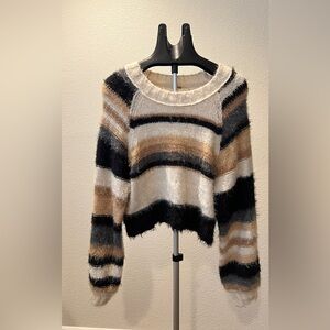 Free People Multicolor Striped Sweater